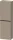 Duravit D-NEO 132x40x24 cm-es, 1 ajtós félmagas szekrény fekete színű fogantyúval, balos, matt len DE1318LBD750000