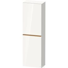   Duravit D-NEO 132x40x24 cm-es, 1 ajtós félmagas szekrény bronz színű fogantyúval, jobbos, fényes fehér DE1318R04220000