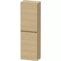   Duravit D-NEO 132x40x24 cm-es, 1 ajtós félmagas szekrény csiszolt bronz színű fogantyúval, jobbos, natúr tölgy DE1318R04300000