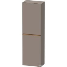   Duravit D-NEO 132x40x24 cm-es 1 ajtós félmagas szekrény csiszolt bronz színű fogantyúval, jobbos, matt bazalt DE1318R04430000