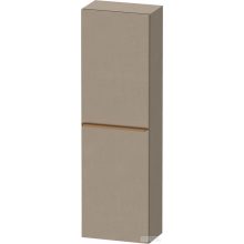   Duravit D-NEO 132x40x24 cm-es, 1 ajtós félmagas szekrény csiszolt bronz színű fogantyúval, jobbos, matt len DE1318R04750000