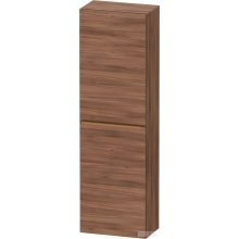   Duravit D-NEO 132x40x24 cm-es, 1 ajtós félmagas szekrény csiszolt bronz színű fogantyúval, jobbos, matt dió DE1318R04790000
