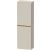 Duravit D-NEO 132x40x24 cm-es, 1 ajtós félmagas szekrény csiszolt bronz színű fogantyúval, jobbos, matt taupe DE1318R04910000