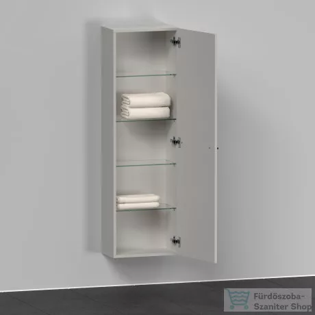 Duravit D-NEO félmagas szekrény, 40x132x24 cm jobbos ajtóval, Concrete Grey Matt Decor DE1318R0707