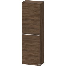   Duravit D-NEO 132x40x24 cm-es, 1 ajtós félmagas szekrény króm fogantyúval, jobbos, sötét dió DE1318R10210000