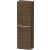 Duravit D-NEO 132x40x24 cm-es, 1 ajtós félmagas szekrény króm fogantyúval, jobbos, sötét dió DE1318R10210000