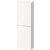 Duravit D-NEO 132x40x24 cm-es, 1 ajtós félmagas szekrény króm fogantyúval, jobbos, fényes fehér DE1318R10220000