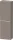 Duravit D-NEO 132x40x24 cm-es 1 ajtós félmagas szekrény króm fogantyúval, jobbos, matt bazalt DE1318R10430000
