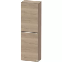   Duravit D-NEO 132x40x24 cm-es, 1 ajtós félmagas szekrény króm fogantyúval, jobbos, márványos tölgy DE1318R10550000