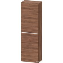   Duravit D-NEO 132x40x24 cm-es, 1 ajtós félmagas szekrény króm fogantyúval, jobbos, matt dió DE1318R10790000