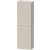 Duravit D-NEO 132x40x24 cm-es 1 ajtós félmagas szekrény króm fogantyúval, jobbos, matt taupe DE1318R10910000