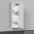 Duravit D-NEO félmagas szekrény, 40x132x24 cm jobbos ajtóval, White Matt Decor DE1318R1818