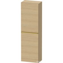   Duravit D-NEO 132x40x24 cm-es, 1 ajtós félmagas szekrény arany színű fogantyúval, jobbos, natúr tölgy DE1318R34300000