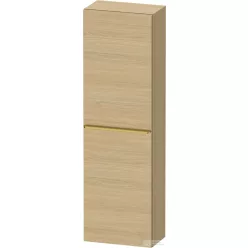   Duravit D-NEO 132x40x24 cm-es, 1 ajtós félmagas szekrény arany színű fogantyúval, jobbos, natúr tölgy DE1318R34300000