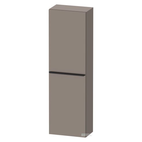 Duravit D-NEO félmagas szekrény, 40x132x24 cm jobbos ajtóval, Basalt Matt Decor DE1318R4343