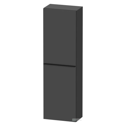 Duravit D-NEO félmagas szekrény, 40x132x24 cm jobbos ajtóval, Graphite Matt Decor DE1318R4949
