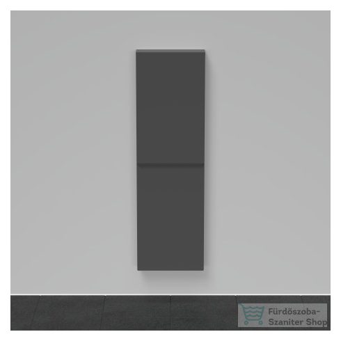 Duravit D-NEO félmagas szekrény, 40x132x24 cm jobbos ajtóval, Graphite Matt Decor DE1318R4949