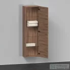 Duravit D-NEO félmagas szekrény, 40x132x24 cm jobbos ajtóval, Natural Walnut Decor DE1318R7979