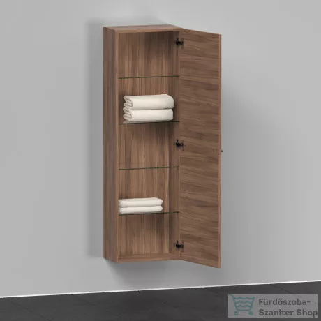 Duravit D-NEO félmagas szekrény, 40x132x24 cm jobbos ajtóval, Natural Walnut Decor DE1318R7979