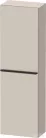 Duravit D-NEO félmagas szekrény, 40x132x24 cm jobbos ajtóval, Taupe Matt Decor DE1318R9191