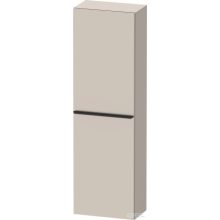   Duravit D-NEO félmagas szekrény, 40x132x24 cm jobbos ajtóval, Taupe Matt Decor DE1318R9191