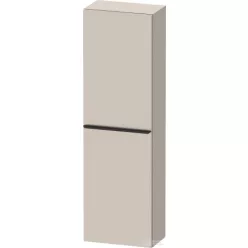   Duravit D-NEO félmagas szekrény, 40x132x24 cm jobbos ajtóval, Taupe Matt Decor DE1318R9191