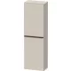 Duravit D-NEO félmagas szekrény, 40x132x24 cm jobbos ajtóval, Taupe Matt Decor DE1318R9191