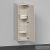 Duravit D-NEO félmagas szekrény, 40x132x24 cm jobbos ajtóval, Taupe Matt Decor DE1318R9191