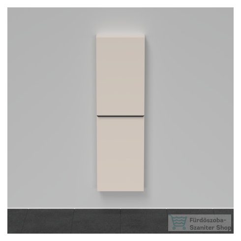 Duravit D-NEO félmagas szekrény, 40x132x24 cm jobbos ajtóval, Taupe Matt Decor DE1318R9191