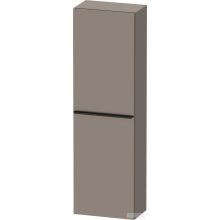   Duravit D-NEO 132x40x24 cm-es, 1 ajtós félmagas szekrény fekete színű fogantyúval, jobbos, matt bazalt DE1318RBD430000
