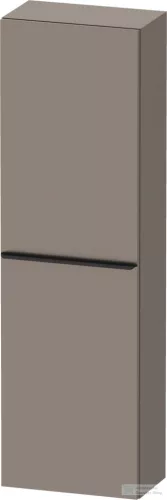 Duravit D-NEO 132x40x24 cm-es, 1 ajtós félmagas szekrény fekete színű fogantyúval, jobbos, matt bazalt DE1318RBD430000