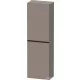 Duravit D-NEO 132x40x24 cm-es, 1 ajtós félmagas szekrény fekete színű fogantyúval, jobbos, matt bazalt DE1318RBD430000