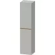 Duravit D-NEO 176x40x36 cm-es 1 ajtós magas szekrény csiszolt bronz színű fogantyúval, balos, matt betonszürke DE1328L04070000