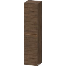   Duravit D-NEO 176x40x36 cm-es 1 ajtós magas szekrény csiszolt bronz színű fogantyúval, balos, matt sötét dió DE1328L04210000