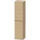 Duravit D-NEO 176x40x36 cm-es 1 ajtós magas szekrény csiszolt bronz színű fogantyúval, balos, natúr tölgy DE1328L04300000