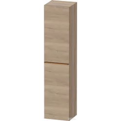   Duravit D-NEO 176x40x36 cm-es 1 ajtós magas szekrény csiszolt bronz színű fogantyúval, balos, márványos tölgy DE1328L04550000