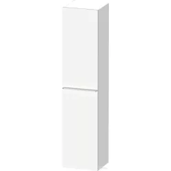   Duravit D-NEO 176x40x36 cm-es 1 ajtós magas szekrény króm színű fogantyúval, balos, matt fehér DE1328L10180000