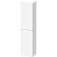 Duravit D-NEO 176x40x36 cm-es 1 ajtós magas szekrény króm színű fogantyúval, balos, matt fehér DE1328L10180000
