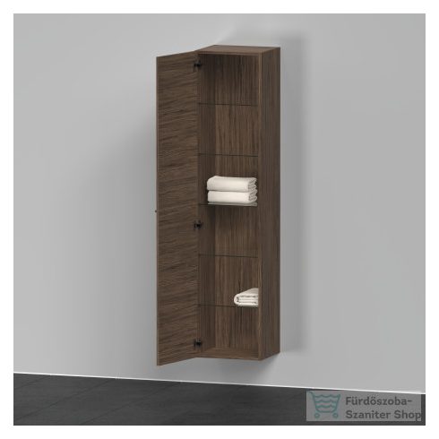 Duravit D-NEO magasszekrény, 40x176x36cm balos ajtóval, Walnut Dark Decor DE1328L2121