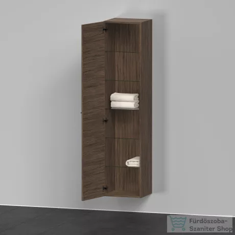 Duravit D-NEO magasszekrény, 40x176x36cm balos ajtóval, Walnut Dark Decor DE1328L2121