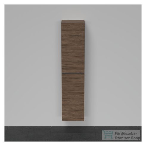 Duravit D-NEO magasszekrény, 40x176x36cm balos ajtóval, Walnut Dark Decor DE1328L2121