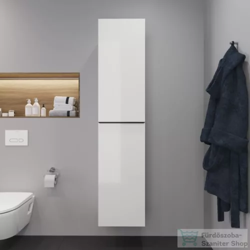 Duravit D-NEO magasszekrény, 40x176x36cm balos ajtóval, White High Gloss Decor DE1328L2222