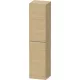 Duravit D-NEO 176x40x36 cm-es 1 ajtós magas szekrény rozsdamentes acél hatású fogantyúval, balos, natúr tölgy DE1328L70300000