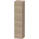 Duravit D-NEO 176x40x36 cm-es 1 ajtós magas szekrény rozsdamentes acél hatású fogantyúval, balos, márványos tölgy DE1328L70550000
