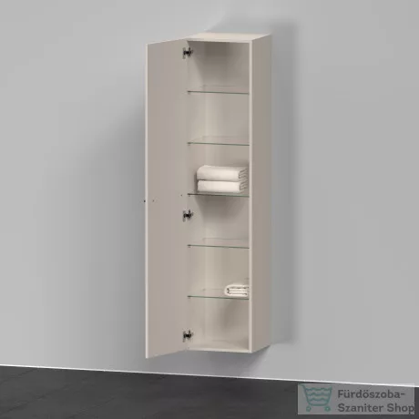 Duravit D-NEO magasszekrény, 40x176x36cm balos ajtóval, Taupe Matt Decor DE1328L9191
