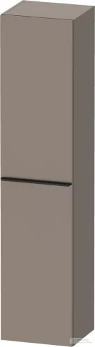 Duravit D-NEO 176x40x36 cm-es 1 ajtós magas szekrény fekete színű fogantyúval, balos, matt bazalt DE1328LBD430000