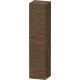 Duravit D-NEO 176x40x36 cm-es 1 ajtós magas szekrény csiszolt bronz színű fogantyúval, jobbos, matt sötét dió DE1328R04210000