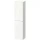 Duravit D-NEO 176x40x36 cm-es 1 ajtós magas szekrény króm színű fogantyúval, jobbos, fényes fehér DE1328R10220000