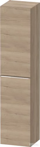 Duravit D-NEO 176x40x36 cm-es 1 ajtós magas szekrény króm színű fogantyúval, jobbos, márványos tölgy DE1328R10550000
