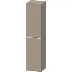   Duravit D-NEO 176x40x36 cm-es 1 ajtós magas szekrény króm színű fogantyúval, jobbos, matt len DE1328R10750000